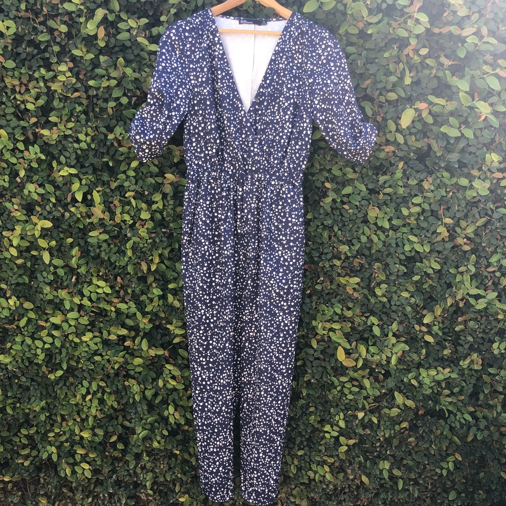 Dear Creatures Purple Spotted Jumpsuit w/ Pockets